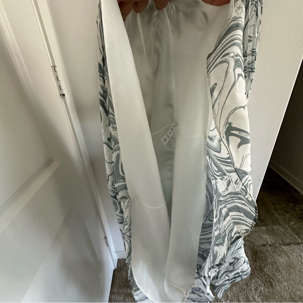 Jonathan Simkhai Priya Swirl Print Waist Cut-Out Dress Size: 2 - Picture 11 of 14
